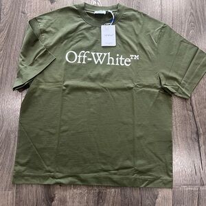 Off-White Green Men's T-Shirt